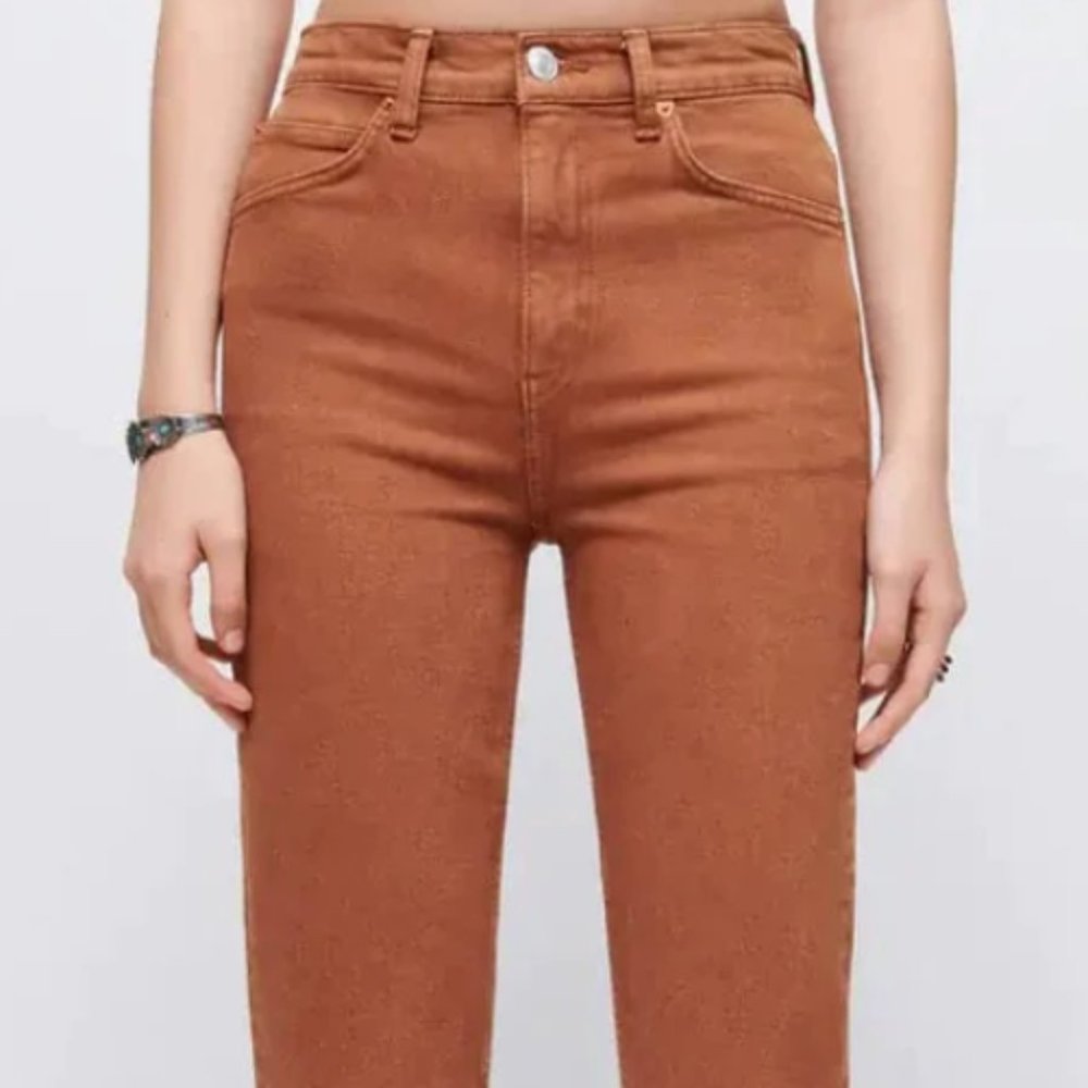 RE/DONE Comfort Stretch 70s Straight in Terracotta